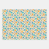 Weltraumforscher auf blass gelb geschenkpapier set (Vorderseite 2)