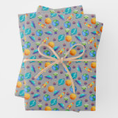 Weltraumforscher auf Grau Geschenkpapier Set (Beispiel)