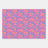 Weltraumforscher auf rosa geschenkpapier set (Vorderseite 2)