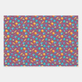 Weltraumforscher auf Ruby Lila Geschenkpapier Set (Vorderseite 3)