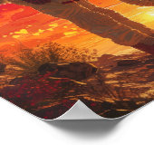 Weltraumforscher im Wüstenposter Poster (Ecke)