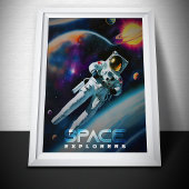 Weltraumforscher Poster