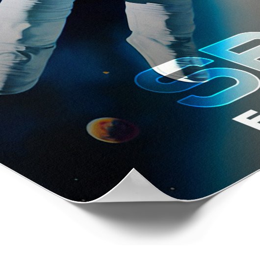 Weltraumforscher Poster (Ecke)