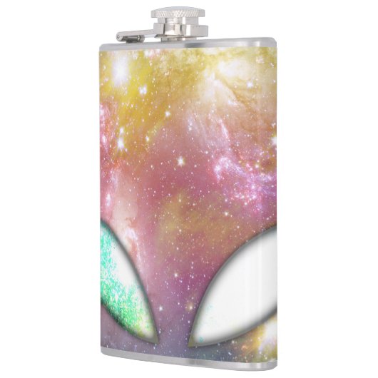 Weltraumforschung Alien Flachmann (Links)