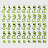 Weltraumforschung Alien Geschenkpapier (Flach)