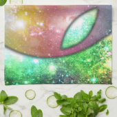 Weltraumforschung Alien Geschirrtuch (Gefaltet)