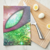 Weltraumforschung Alien Geschirrtuch (Viertel Falte)