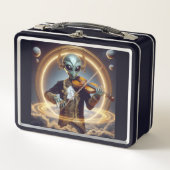 Weltraumforschung Alien Metall Brotdose (Vorderseite)