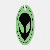 Weltraumforschung Alien Ornament Aus Metall (Vorderseite links)