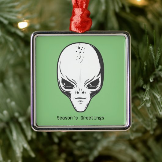 Weltraumforschung Alien Ornament Aus Metall (Baum)