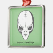 Weltraumforschung Alien Ornament Aus Metall (Links)