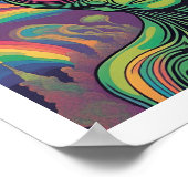 Weltraumforschung Alien Poster (Ecke)