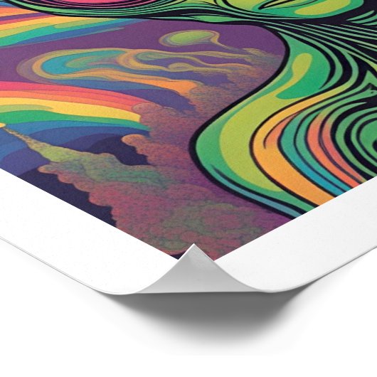 Weltraumforschung Alien Poster (Ecke)