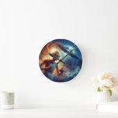 Weltraumforschung Alien Runde Wanduhr (Zuhause)