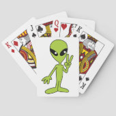 Weltraumforschung Alien Spielkarten (Rückseite)