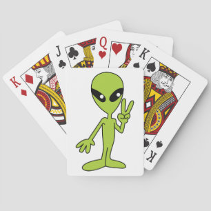 Weltraumforschung Alien Spielkarten