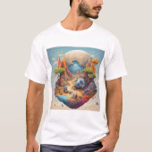 Weltraumforschung auf einem unbekannten Planeten T-Shirt (Vorderseite)