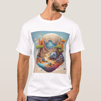 Weltraumforschung auf einem unbekannten Planeten T-Shirt