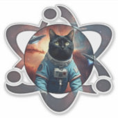 Weltraumforschung Aufkleber (Vorderseite)