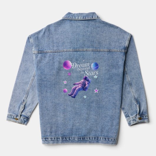 Weltraumforschung Jeansjacke (Rückseite)