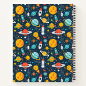 Weltraumforschung und Planeten zurück zur Schule Notizblock (Rückseite)