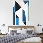 Weltraumfragmente Leinwanddruck (Insitu (Schlafzimmer))