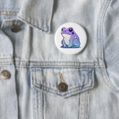 Weltraumfrosch-Abzeichen Button (Beispiel)