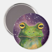 Weltraumfrosch Magnet (Vorderseite/Rückseite)