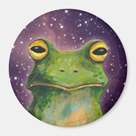 Weltraumfrosch Magnet (Vorne)