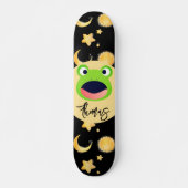 Weltraumfrosch Skateboard (Vorne)