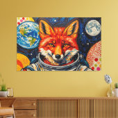 WELTRAUMFÜCHSE 2 LEINWANDDRUCK (Insitu (Wohnzimmer))