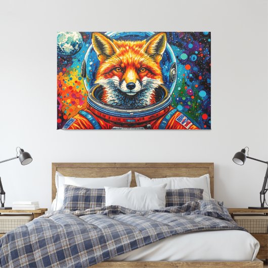 WELTRAUMFÜCHSE 2 LEINWANDDRUCK (Insitu (Schlafzimmer))