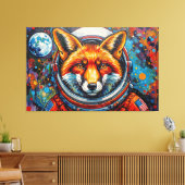 WELTRAUMFÜCHSE 3 LEINWANDDRUCK (Insitu (Wohnzimmer))