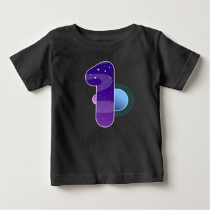 Weltraumführer 1 Jahr 1 Jahr 1 Jahr Geburtstag P Baby T-shirt