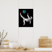 Weltraumfußball Kosmic Poster (Küche)