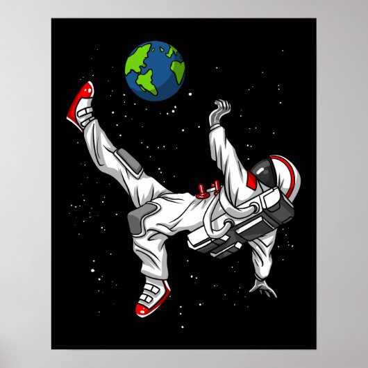 Weltraumfußball Kosmic Poster (Vorne)