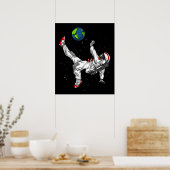 Weltraumfußball Kosmic Poster (Küche)