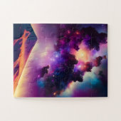 Weltraumgalaktische Wolke Astronomie Spaß Landscha Puzzle (Horizontal)