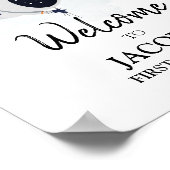 Weltraumgalaxie Astronautin Junge Geburtstag Willk Poster (Ecke)