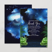 Weltraumgalaxie Danke Karte (Vorne/Hinten)