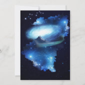 Weltraumgalaxie Einladung (Rückseite)