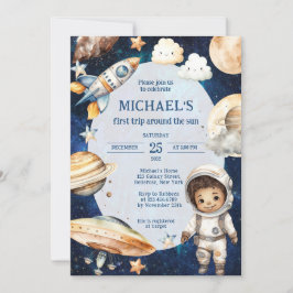 Weltraumgalaxie Erster Ausflug rund um die Sonne G Einladung