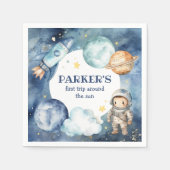 Weltraumgalaxie Erster Ausflug rund um die Sonne G Serviette (Vorderseite)