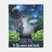 Weltraumgalaxie Fleecedecke (Vorderseite)