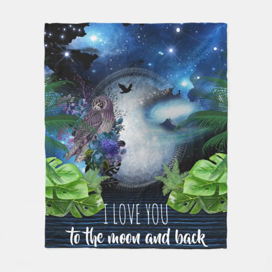 Weltraumgalaxie Fleecedecke (Vorderseite)