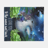 Weltraumgalaxie Fleecedecke (Vorderseite (Horizontal))