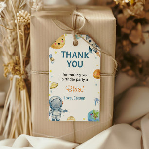 Weltraumgalaxie Geburtstagsparty Danke Tag Geschenkanhänger