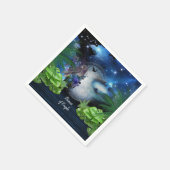 Weltraumgalaxie Hochzeitsdekor Serviette (Ecke)