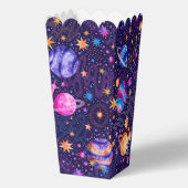 Weltraumgalaxie mit Planeten-Kometen und Sternen Geschenkschachtel (Rückseite)