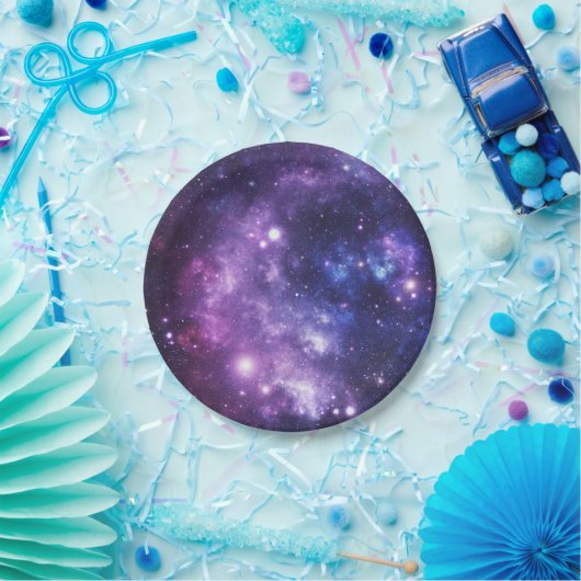 Weltraumgalaxie Pappteller (Party)